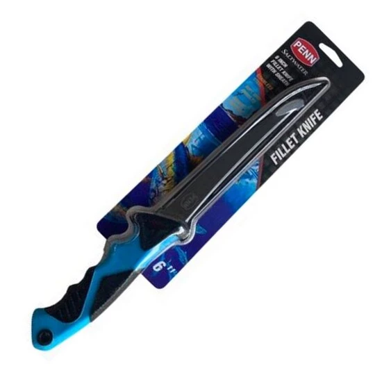 Knives Penn 6 Inch Fillet Knife With Sheath - Stainless Steel Fish Filleting Knife 4 Knives Penn 6 Inch Fillet Knife With Sheath - Stainless Steel Fish Filleting Knife - Image 2