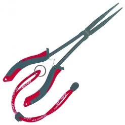 Berkley XCD 11 Inch Long Nose Fishing Pliers With Adjustable Lanyard