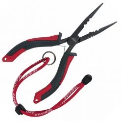 Berkley XCD 6 Inch Straight Nose Fishing Pliers With Adjustable Lanyard