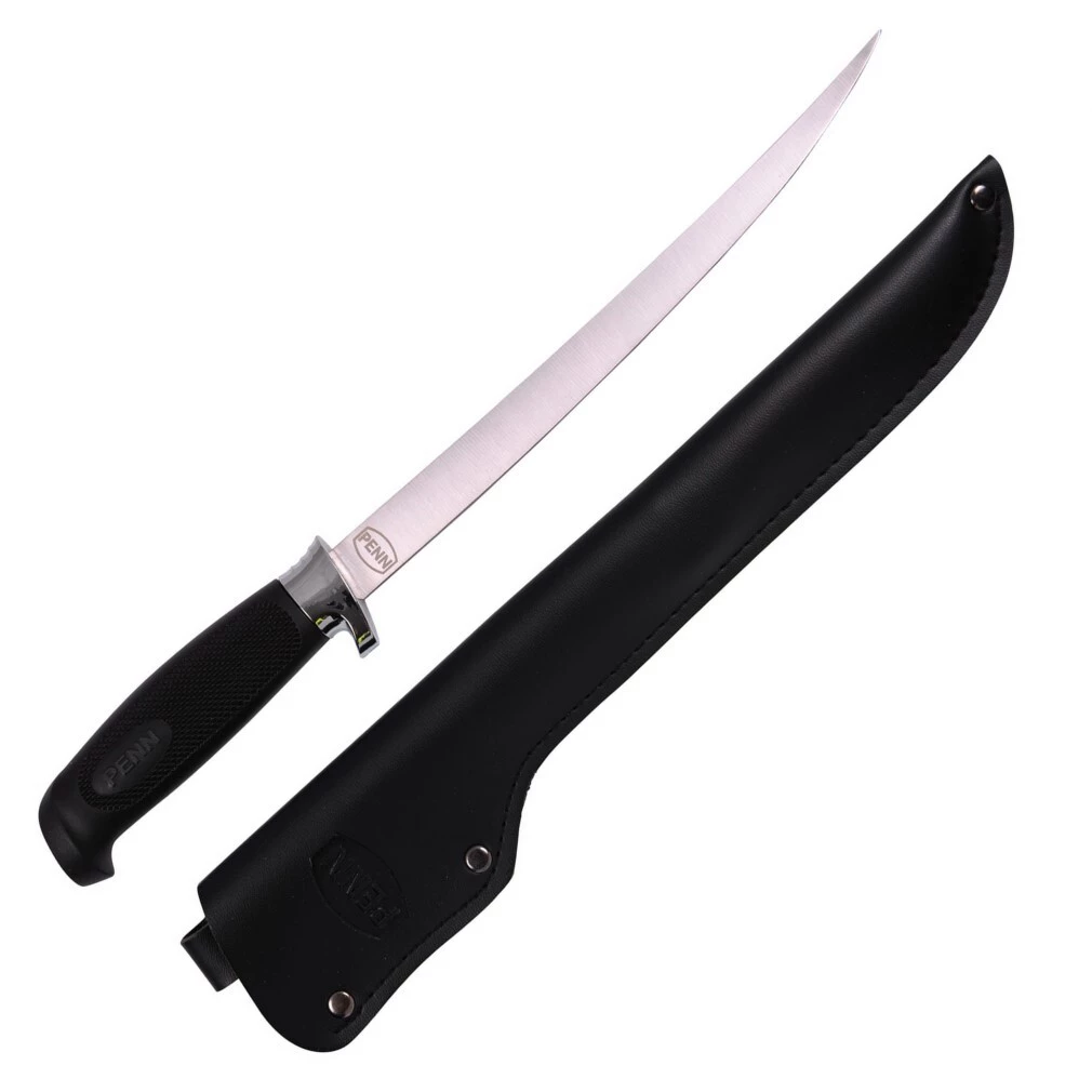 Knives Penn 9 Inch Fillet Knife With Sheath - Stainless Steel Fish Filleting Knife 3 Knives Penn 9 Inch Fillet Knife With Sheath - Stainless Steel Fish Filleting Knife