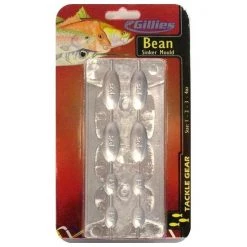 Sinker Moulds Gillies Bean Sinker Mould Combo - Makes 4 Different Size Bean Sinkers 7 Sinker Moulds Gillies Bean Sinker Mould Combo - Makes 4 Different Size Bean Sinkers -Outlet Fishing Accessories Store 27BEAN 2