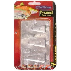 Sinker Moulds Gillies Pyramid Sinker Mould Combo - Makes 5 Different Pyramid Sinkers At A Time -Outlet Fishing Accessories Store 27PYR 2