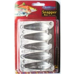 Sinker Moulds Gillies 4oz Snapper Sinker Mould - Makes 5 Snapper Sinkers At A Time -Outlet Fishing Accessories Store 27SNAP04 4