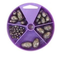 55 Gillies Egg Sinkers In Convenient Dial Pack - Assorted Sizes And Weights -Outlet Fishing Accessories Store 28EGG 2