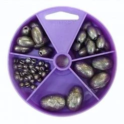 55 Gillies Egg Sinkers In Convenient Dial Pack - Assorted Sizes And Weights