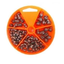 124 Gillies Split Shot Sinkers In Convenient Dial Pack - Assorted Sizes And Weights -Outlet Fishing Accessories Store 28SHOT 2