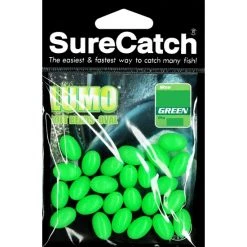 Other Surecatch Soft Oval Lumo Beads - Green Luminous Fishing Beads -Outlet Fishing Accessories Store 309LSB