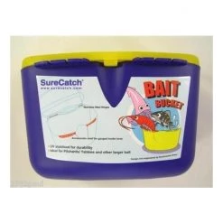 Surecatch Medium Bait Bucket With And Accessories Shelf -Outlet Fishing Accessories Store 309bhm 2