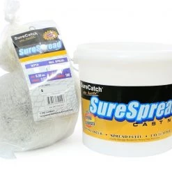 Nylon 1" Mesh Surecatch SureSpread Nylon Cast Net With 1 Inch Mesh Size And Bottom Pocket