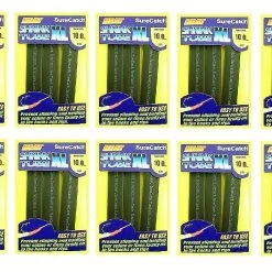 10 Packets Of Black SureCatch Fishing Heat Shrink Tube -Wire Cable Sleeve Tubing