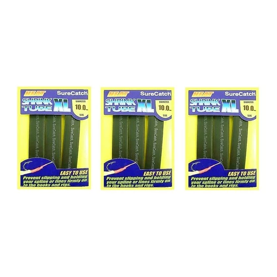 3 Packets Of Black SureCatch Fishing Heat Shrink Tube - Wire Cable Sleeve Tubing 4 3 Packets Of Black SureCatch Fishing Heat Shrink Tube - Wire Cable Sleeve Tubing - Image 2