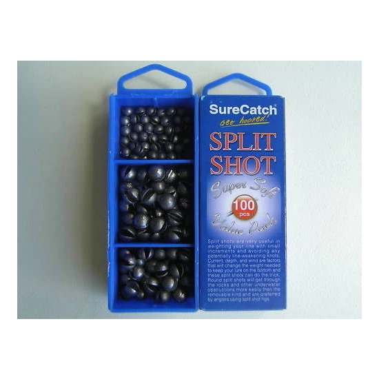 Surecatch 100 Pce Split Shot Sinker Pack 3 Sizes + Tackle Box - 1g 2g 3g 8 Surecatch 100 Pce Split Shot Sinker Pack 3 Sizes + Tackle Box - 1g 2g 3g - Image 6
