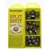 Surecatch Surecatch 30 X Assorted Large Split Shot Sinkers In Tackle Box - Split Shot Sinker Pack -Outlet Fishing Accessories Store 309setss30