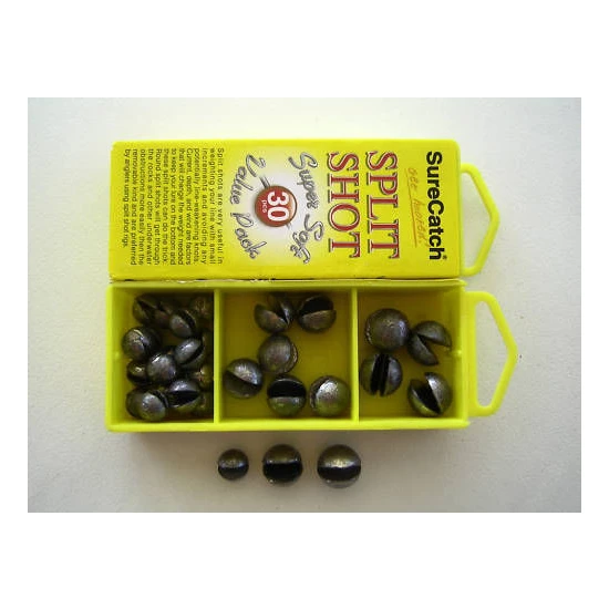Surecatch Surecatch 30 X Assorted Large Split Shot Sinkers In Tackle Box - Split Shot Sinker Pack 6 Surecatch Surecatch 30 X Assorted Large Split Shot Sinkers In Tackle Box - Split Shot Sinker Pack - Image 4