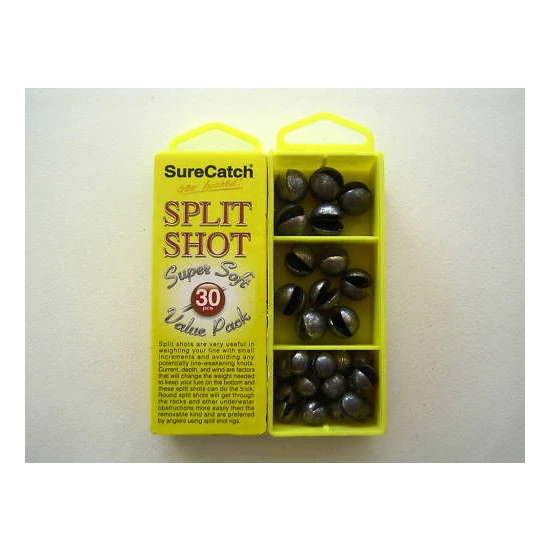 Surecatch Surecatch 30 X Assorted Large Split Shot Sinkers In Tackle Box - Split Shot Sinker Pack 7 Surecatch Surecatch 30 X Assorted Large Split Shot Sinkers In Tackle Box - Split Shot Sinker Pack - Image 5