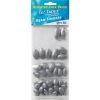 50 Pack Of Jarvis Walker Assorted Bean Sinkers - Assorted Bulk Value Pack -Outlet Fishing Accessories Store 36584
