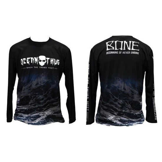 Fishing Shirts & Polos Bone Ocean Thug Waves Long Sleeve Fishing Shirt - Lightweight Fishing Jersey 4 Fishing Shirts & Polos Bone Ocean Thug Waves Long Sleeve Fishing Shirt - Lightweight Fishing Jersey - Image 2