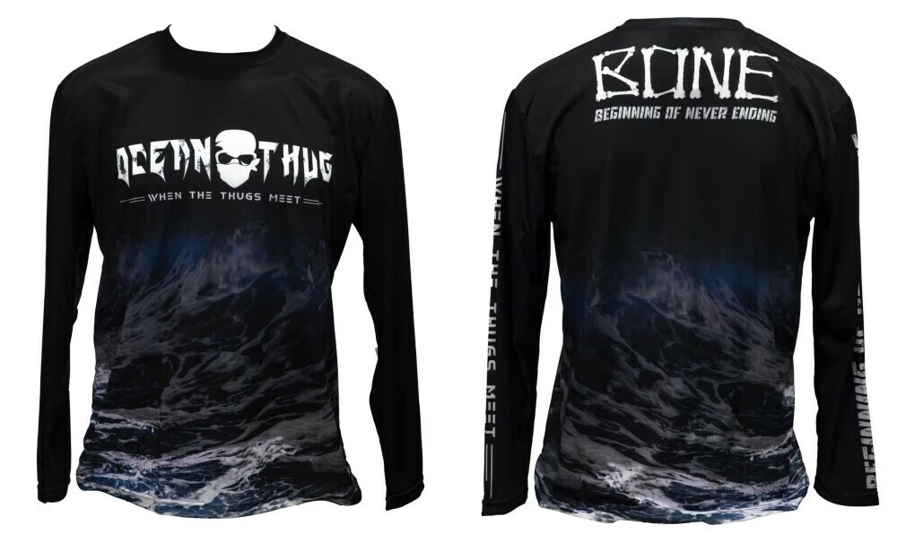 Fishing Shirts & Polos Bone Ocean Thug Waves Long Sleeve Fishing Shirt - Lightweight Fishing Jersey 3 Fishing Shirts & Polos Bone Ocean Thug Waves Long Sleeve Fishing Shirt - Lightweight Fishing Jersey