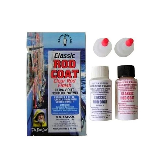 Hooked Online Repair Kits 4 Oz Classic Rod Coat Clear Fishing Rod Finish Uv Polymer - 2 Part Epoxy 4 Hooked Online Repair Kits 4 Oz Classic Rod Coat Clear Fishing Rod Finish Uv Polymer - 2 Part Epoxy - Image 2