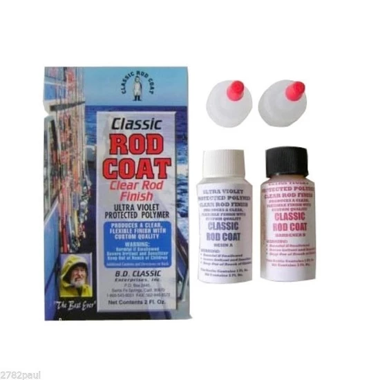 Hooked Online Repair Kits 4 Oz Classic Rod Coat Clear Fishing Rod Finish Uv Polymer - 2 Part Epoxy 11 Hooked Online Repair Kits 4 Oz Classic Rod Coat Clear Fishing Rod Finish Uv Polymer - 2 Part Epoxy - Image 9