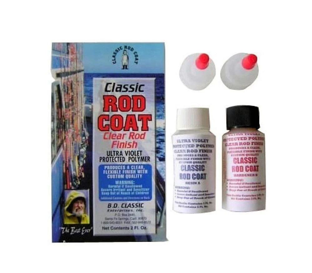 Hooked Online Repair Kits 4 Oz Classic Rod Coat Clear Fishing Rod Finish Uv Polymer - 2 Part Epoxy 3 Hooked Online Repair Kits 4 Oz Classic Rod Coat Clear Fishing Rod Finish Uv Polymer - 2 Part Epoxy