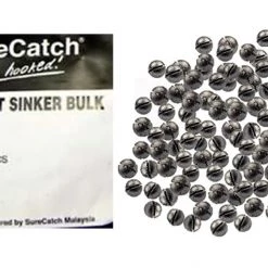 Hooked Online Hooked Online 100 X Size 3 Split Shot Fishing Sinkers