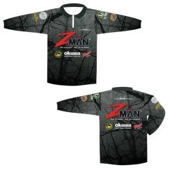 Fishing Shirts & Polos Zman Kids Tournament Long Sleeve Fishing Shirt-Quick Dry Zippered Fishing Jersey -Outlet Fishing Accessories Store 4112 3