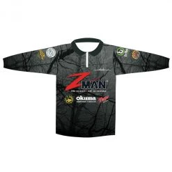 Fishing Shirts & Polos Zman Adult Tournament Long Sleeve Fishing Shirt - Zippered Fishing Jersey