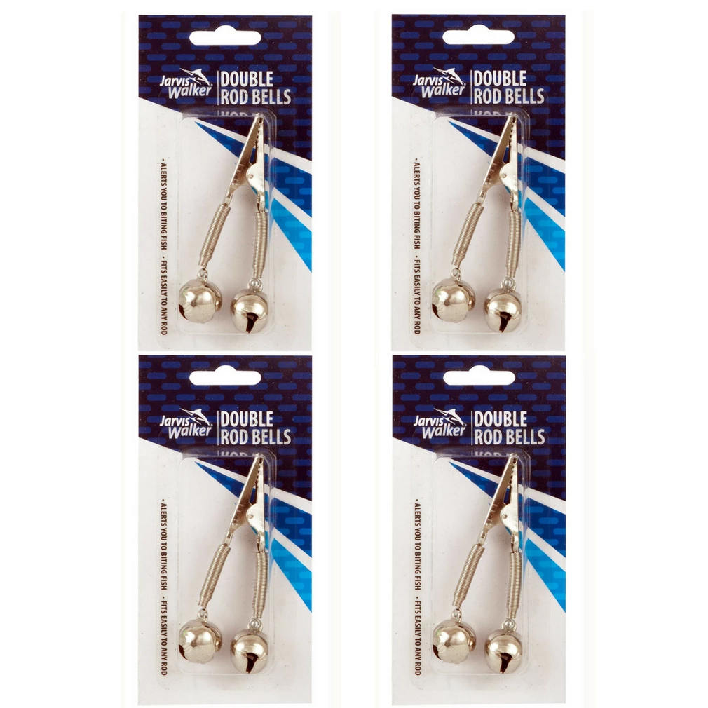 Other Jarvis Walker Double Rod Bells X 4 - Fish Bite Alert (pack Of 4) 3 Other Jarvis Walker Double Rod Bells X 4 - Fish Bite Alert (pack Of 4)