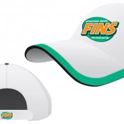 Hats/Caps Fins Embroidered Cotton Fishing Cap With Adjustable Strap