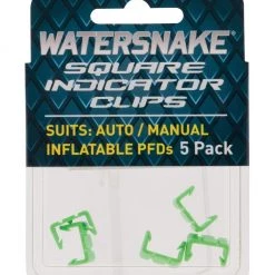 Life Jackets 5 Pack Of Replacement Watersnake Square Indicator Clips To Suit Auto/Manual PFDs
