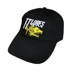 Hats/Caps TT Lures Embroided Black Fishing Cap - 100% Cotton Fishing Hat