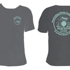 Fishing Shirts & Polos Charcoal Platypus Fishing Line Vintage Tee Shirt - Short Sleeve Fishing Shirt