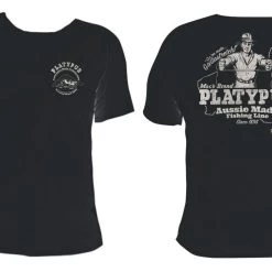 Fishing Shirts & Polos Charcoal Platypus Fishing Line "Giveitastretch" Tee Shirt - Short Sleeve Shirt