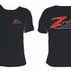 Fishing Shirts & Polos Black Zman Logo Tee Shirt - 100% Cotton Short Sleeve Fishing Shirt
