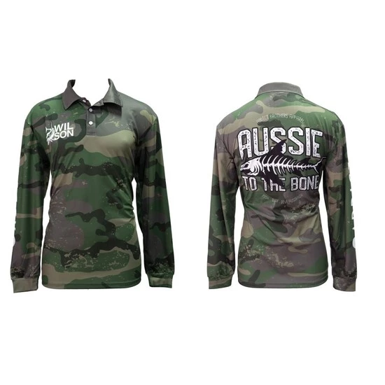 Fishing Shirts & Polos Wilson Venom Addict Brothers Camo Tournament Long Sleeve Fishing Shirt - UPF50+ 4 Fishing Shirts & Polos Wilson Venom Addict Brothers Camo Tournament Long Sleeve Fishing Shirt - UPF50+ - Image 2