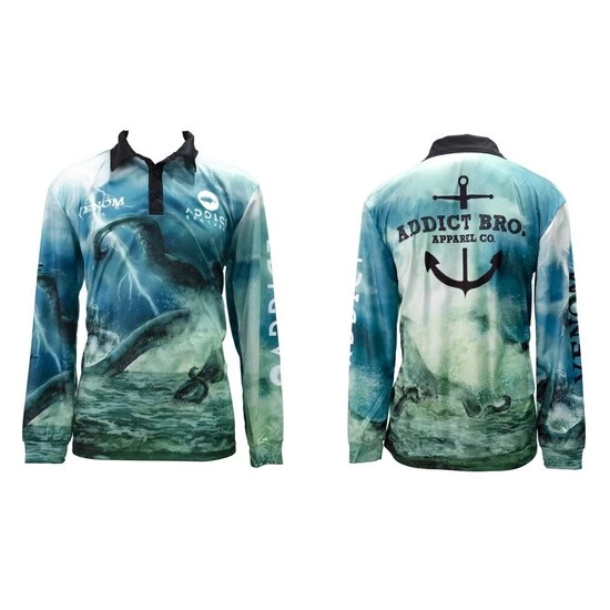 Fishing Shirts & Polos Wilson Venom Addict Brothers Kraken Tournament Long Sleeve Fishing Shirt -UPF50+ 4 Fishing Shirts & Polos Wilson Venom Addict Brothers Kraken Tournament Long Sleeve Fishing Shirt -UPF50+ - Image 2