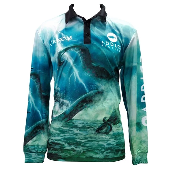 Fishing Shirts & Polos Wilson Venom Addict Brothers Kraken Tournament Long Sleeve Fishing Shirt -UPF50+ 5 Fishing Shirts & Polos Wilson Venom Addict Brothers Kraken Tournament Long Sleeve Fishing Shirt -UPF50+ - Image 3