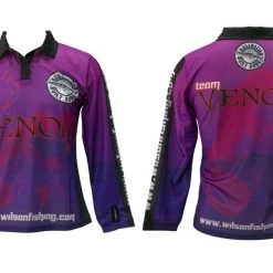 Wilson Fishing Shirts & Polos Team Venom Ladies Barra Tournament Long Sleeve Fishing Shirt With Collar