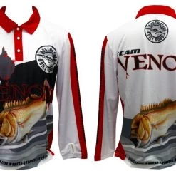 Wilson Fishing Shirts & Polos Team Venom Snapper Tournament Long Sleeve Fishing Shirt With Collar