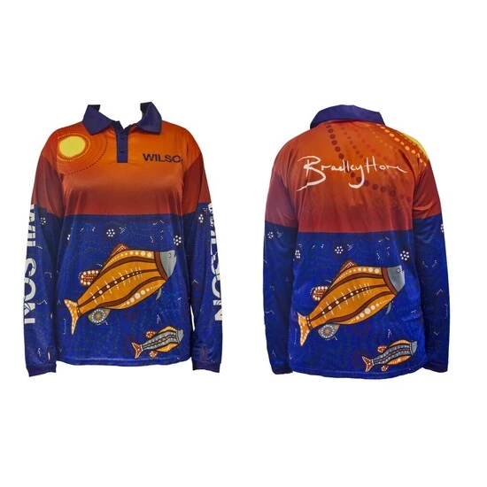 Fishing Shirts & Polos Wilson Sunset Barramundi Brad Hore Tournament Long Sleeve Fishing Shirt 4 Fishing Shirts & Polos Wilson Sunset Barramundi Brad Hore Tournament Long Sleeve Fishing Shirt - Image 2