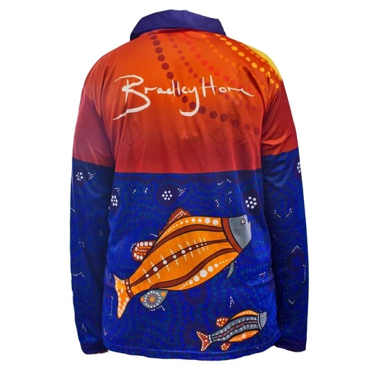 Fishing Shirts & Polos Wilson Sunset Barramundi Brad Hore Tournament Long Sleeve Fishing Shirt 6 Fishing Shirts & Polos Wilson Sunset Barramundi Brad Hore Tournament Long Sleeve Fishing Shirt - Image 4
