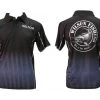 Fishing Shirts & Polos Wilson Fishing Sublimated Black Polo Shirt - UPF 50+ Comfy Breathable Material -Outlet Fishing Accessories Store APSWBS