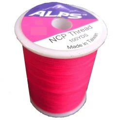 Rod Wrapping Threads Alps 100yds Of Hot Pink Rod Wrapping Thread - Size A (0.15mm) Rod Binding Cotton