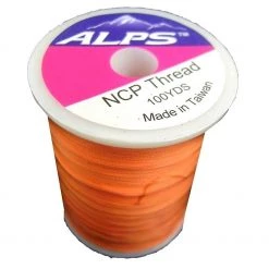 Rod Wrapping Threads Alps 100yds Of Orange Rod Wrapping Thread - Size A (0.15mm) Rod Binding Cotton