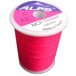 Rod Wrapping Threads Alps 100yds Of Hot Pink Rod Wrapping Thread - Size C (0.2mm) Rod Binding Cotton