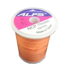 Rod Wrapping Threads Alps 100yds Of Orange Rod Wrapping Thread - Size C (0.2mm) Rod Binding Cotton -Outlet Fishing Accessories Store Alps Thread 100yds 71 2