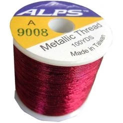 Rod Wrapping Threads Alps 100yds Of Metallic Burgundy Rod Wrapping Thread-Size A (0.15mm) Thread -Outlet Fishing Accessories Store Alps Thread 100yds 9008 2
