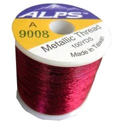 Rod Wrapping Threads Alps 100yds Of Metallic Burgundy Rod Wrapping Thread-Size A (0.15mm) Thread