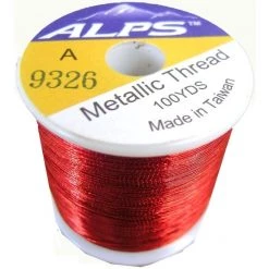 Rod Wrapping Threads Alps 100yds Of Metallic Red Rod Wrapping Thread-Size A (0.15mm) Thread -Outlet Fishing Accessories Store Alps Thread 100yds 9326 2